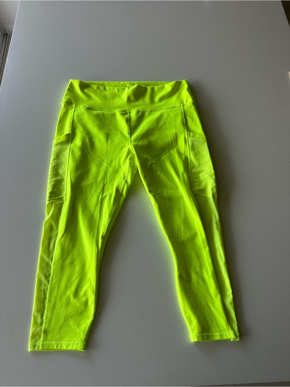 Fabletics Neon Yellow Kids Active Leggings